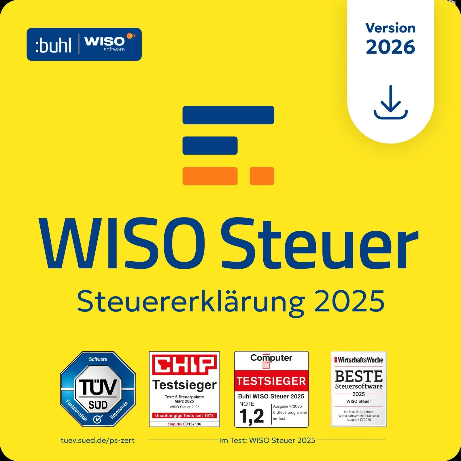 BUHL WISO Steuer 2026 | Steuerjahr 2025 | ESD